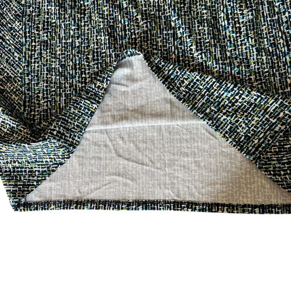 J. Jill Wearever Smooth-Fit Pencil Skirt L Multi Abstract Print Stretch - Picture 5 of 7